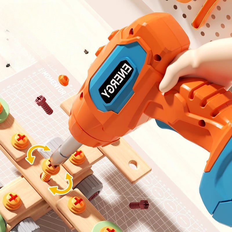 Children's Screw Toy Assembly And Disassembly Toolbox Full Set Baby's Educational Mentability Training Baby's Gift