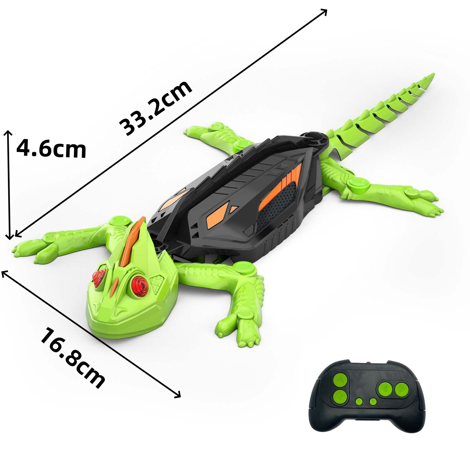 Cross-Border Wall Climbing Car, Wall Climbing Chameleon, Gecko Artificial Crawling, Built-In Charging Kidsren's Halloween Trick Toy