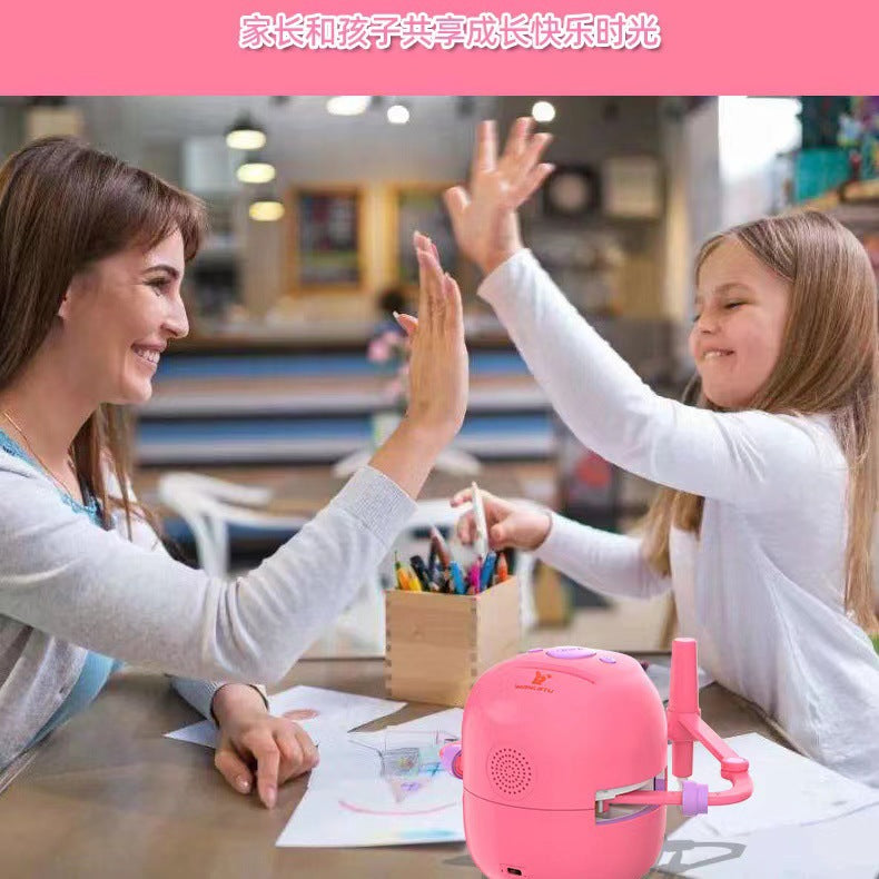 Cross-border Explosions Intelligent Automatic Painting Robot Net Red Early Education Enlightenment Painting Teaching Aids To Accompany Children To Grow Up And Learn