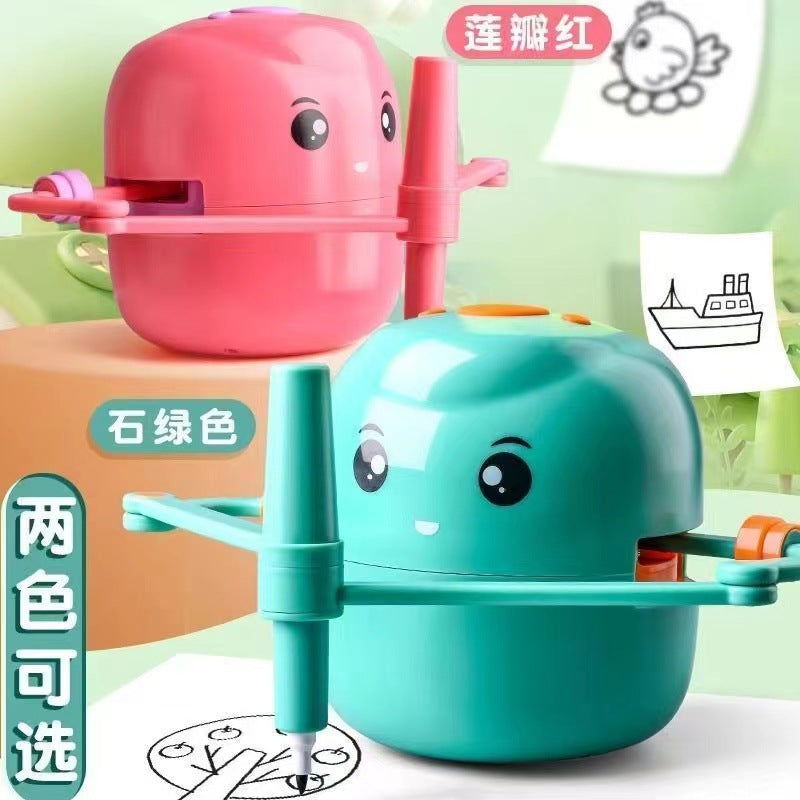 Cross-border Explosions Intelligent Automatic Painting Robot Net Red Early Education Enlightenment Painting Teaching Aids To Accompany Children To Grow Up And Learn
