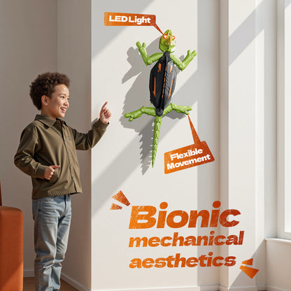 Cross-Border Wall Climbing Car, Wall Climbing Chameleon, Gecko Artificial Crawling, Built-In Charging Kidsren's Halloween Trick Toy